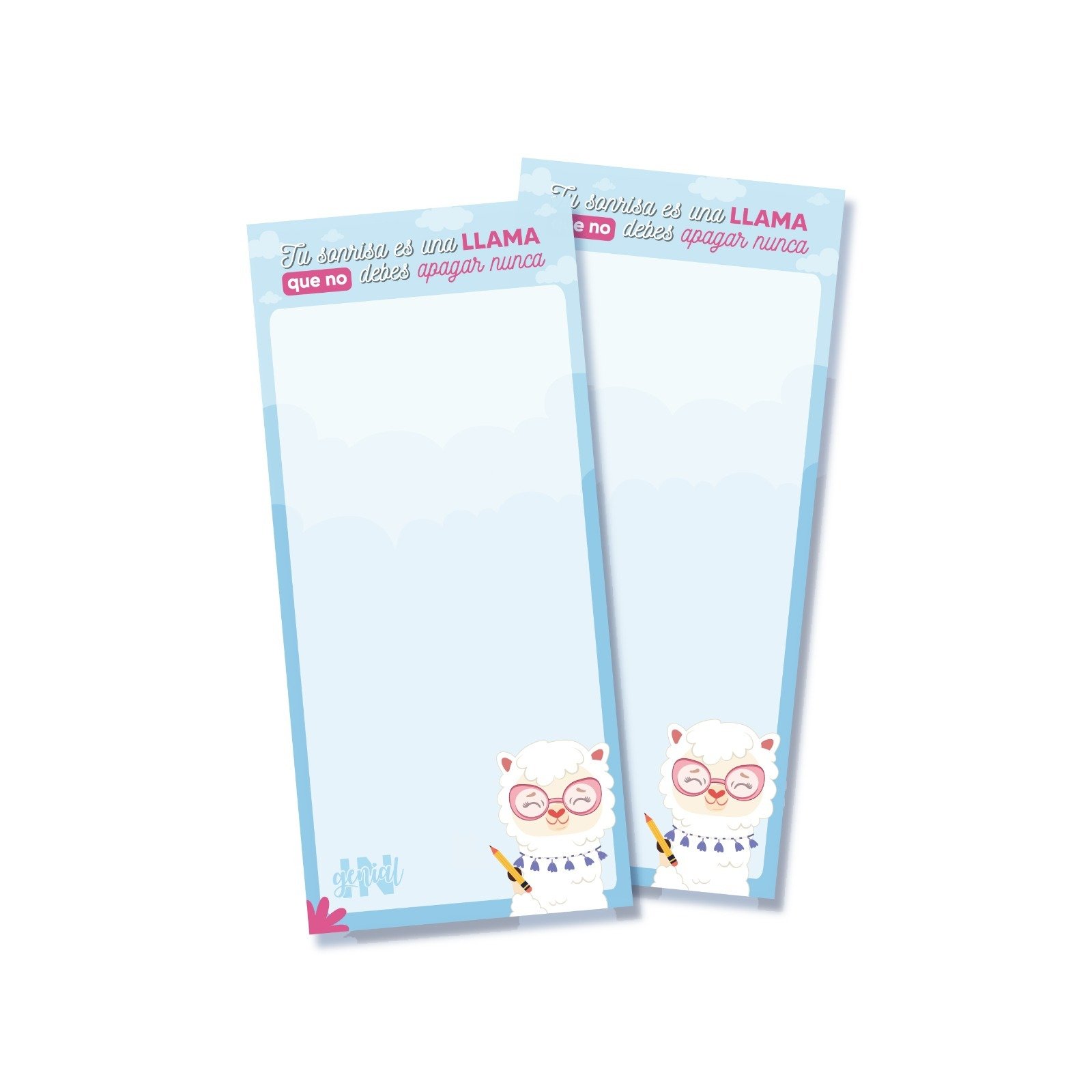 Pack Ingenial Llami MV: Calendario 2026 + set de notas + stickers - Imagen 4