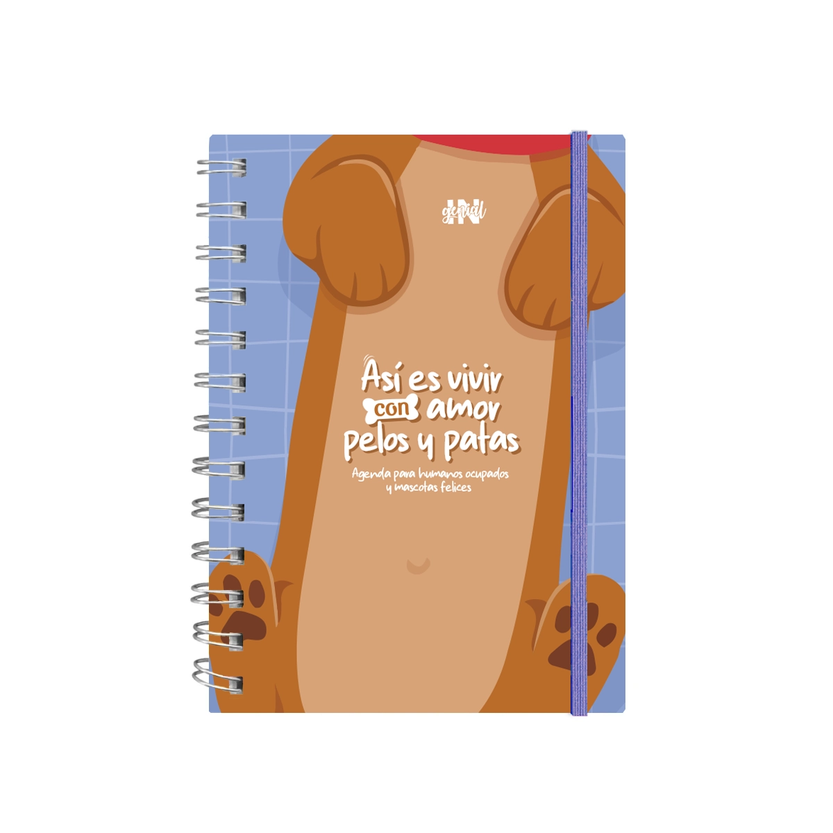Pack Ingenial Huellitas: agenda para dueños de mascotas, lapicero y set de notas. - Imagen 2