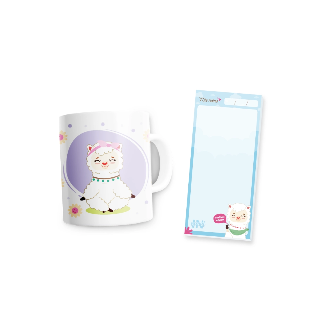 Taza Ingenial Llami om + notas