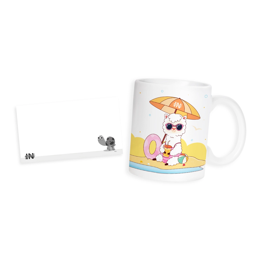 Taza Ingenial Llami summer + notas