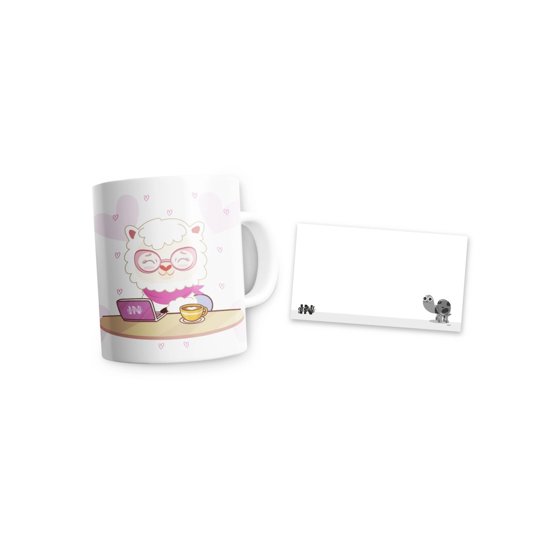 Taza Ingenial Llami work + notas 1